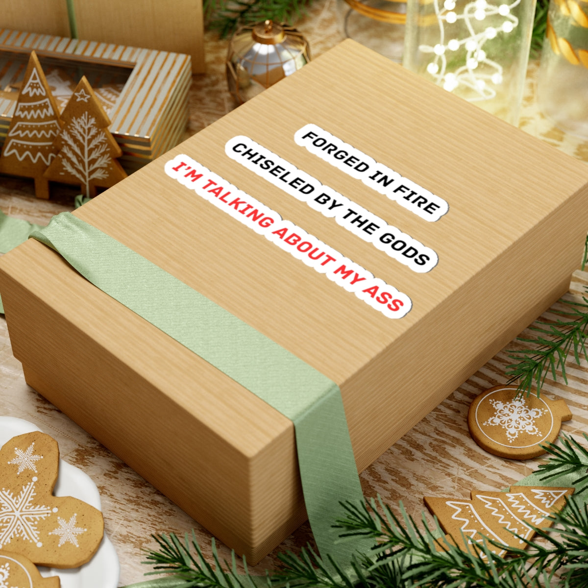 Forged From Fire Chiseled By The Gods Stickers