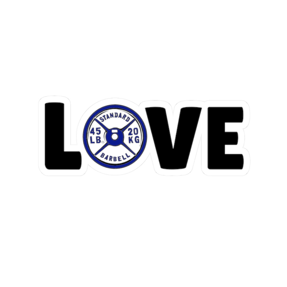 Love Weight Plate Sticker
