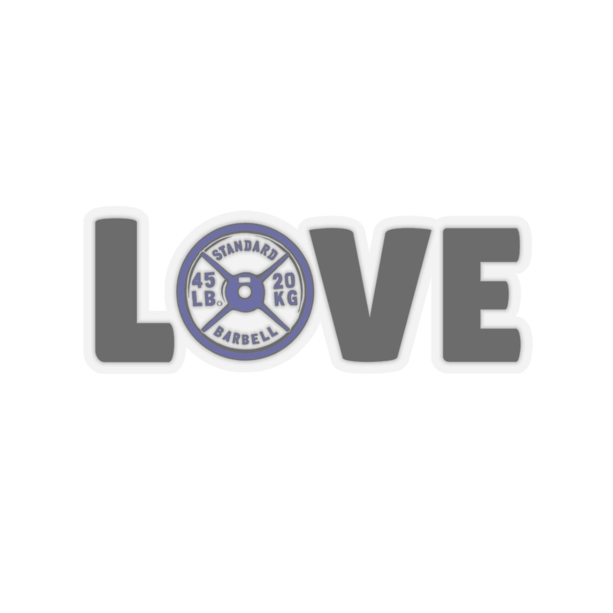 Love Weight Plate Sticker