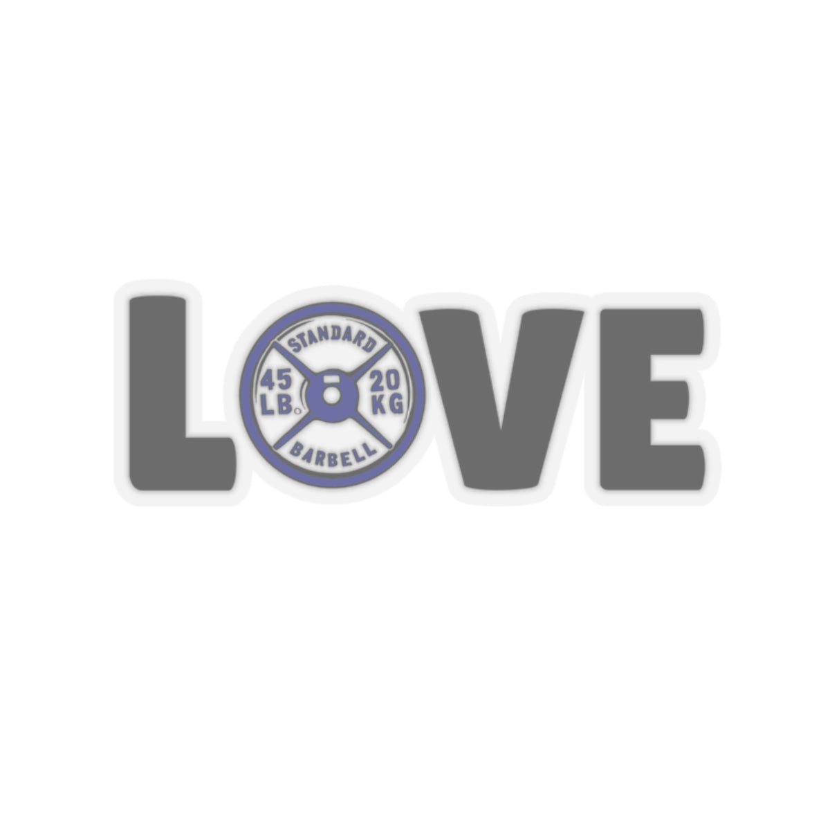 Love Weight Plate Sticker