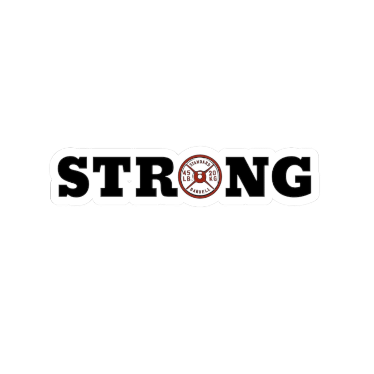 Strong Weight Plate Sticker