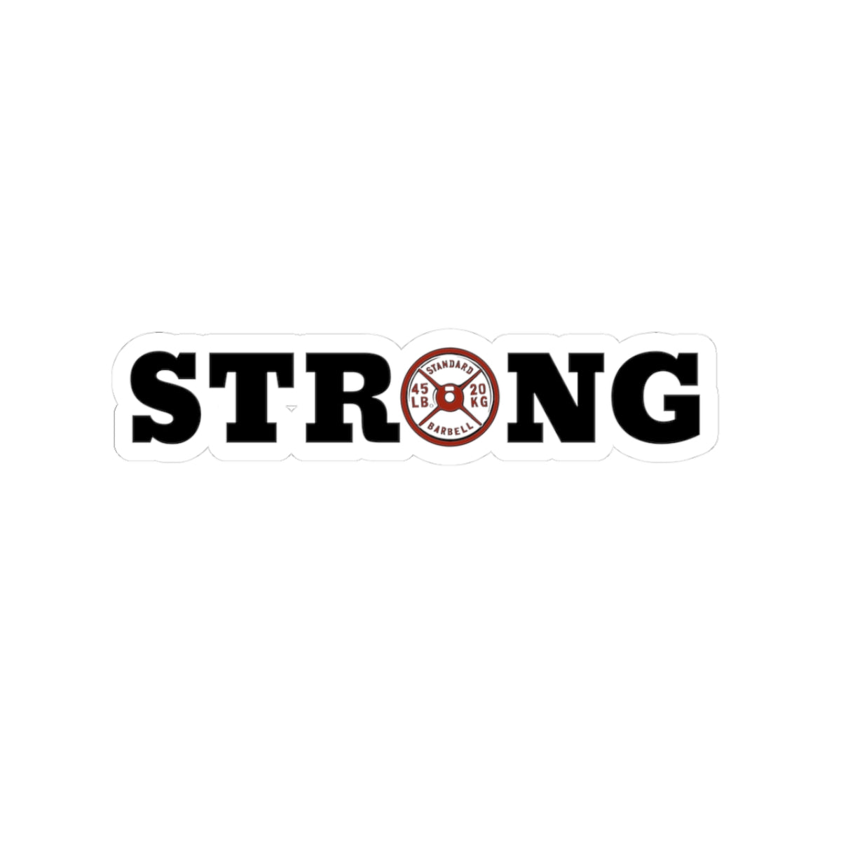 Strong Weight Plate Sticker