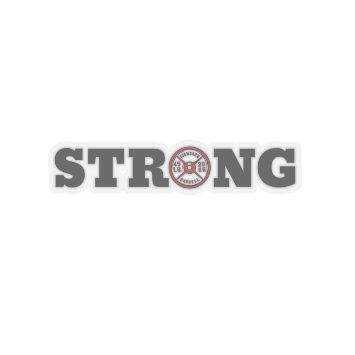 Strong Weight Plate Sticker